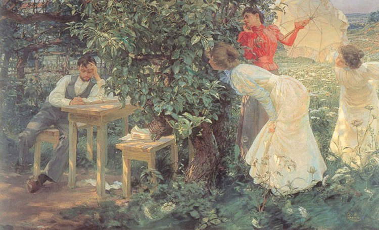 The Book Lover by Frantisek Kupka