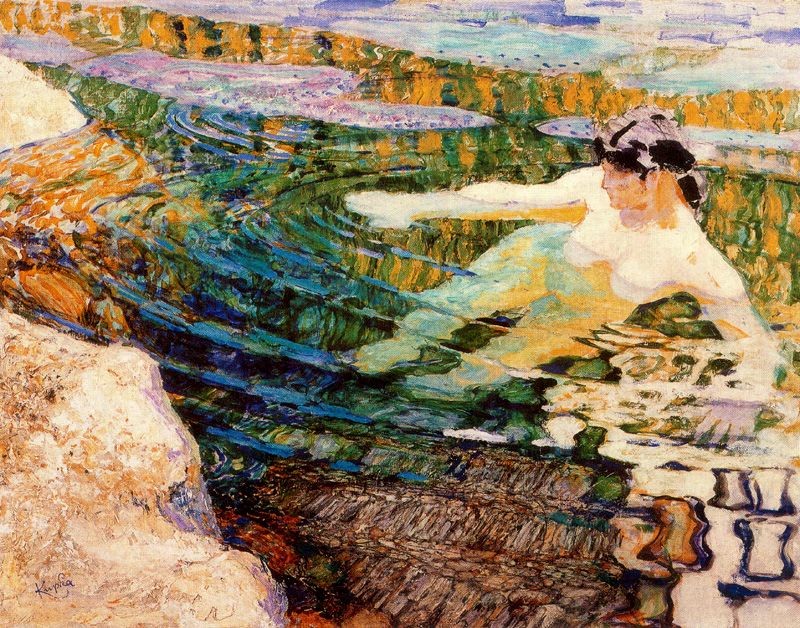 Water. The Bather. by Frantisek Kupka