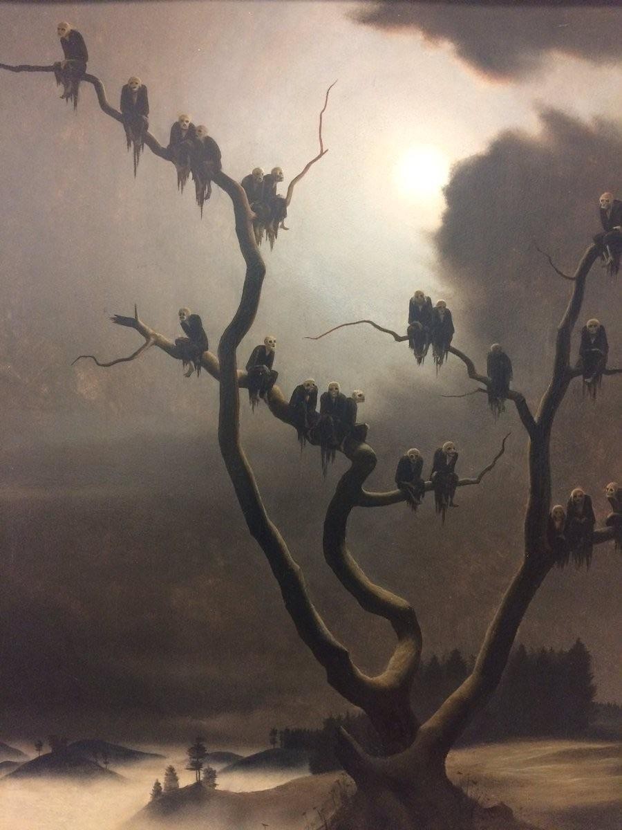 Ghosts on a Tree by Franz Sedlacek