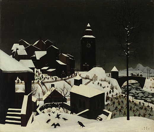 Winter Landscape by Franz Sedlacek