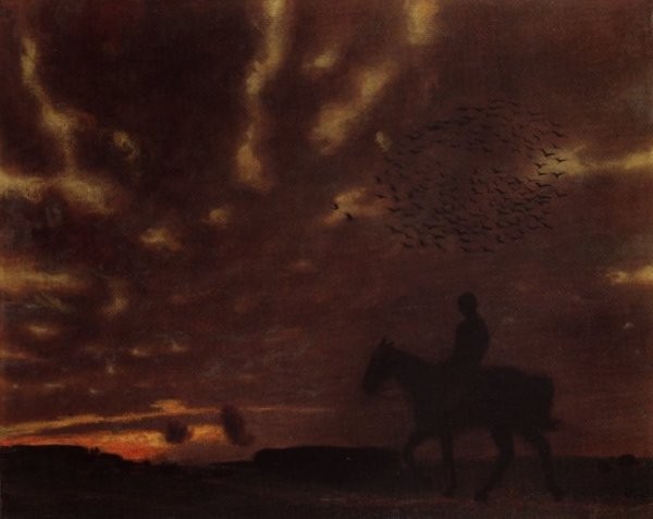 Autumn Evening by Franz Stuck