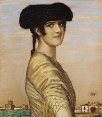Daughter Mary as a Spanish by Franz Stuck