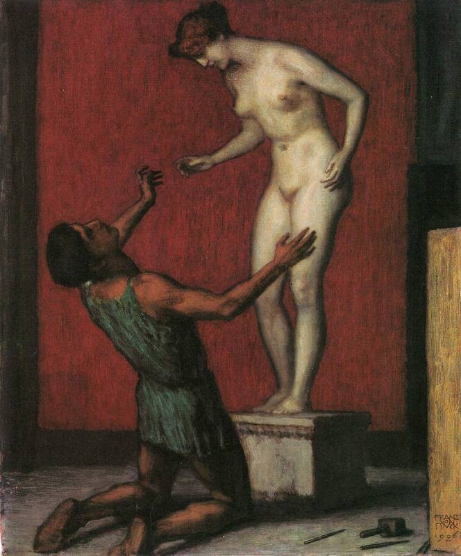 Pygmalion by Franz Stuck