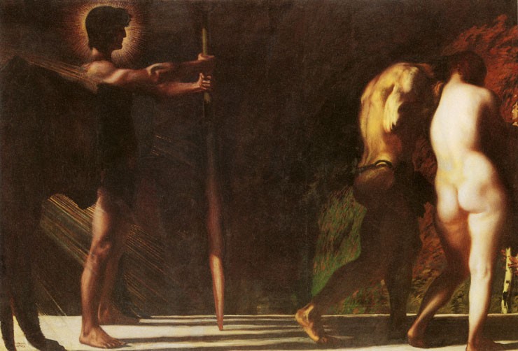 The lost Paradise by Franz Stuck
