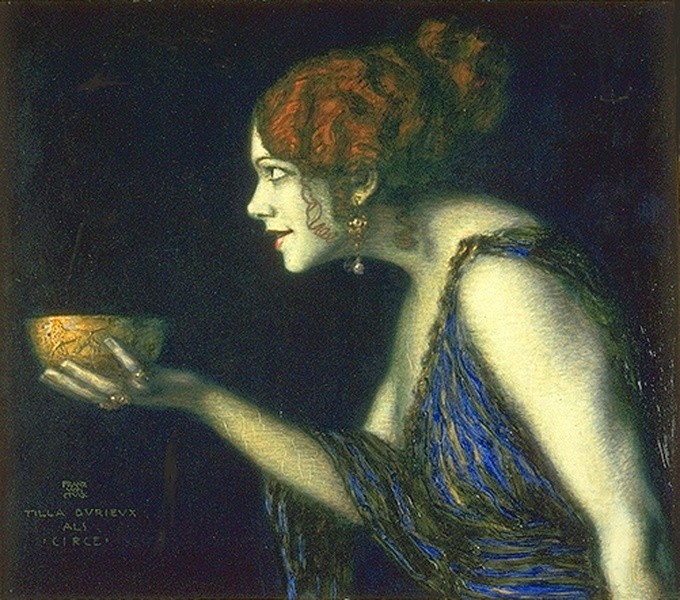 Tilla Durieux as Circe by Franz Stuck