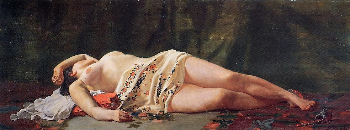 Reclining Nude by Frederic Bazille