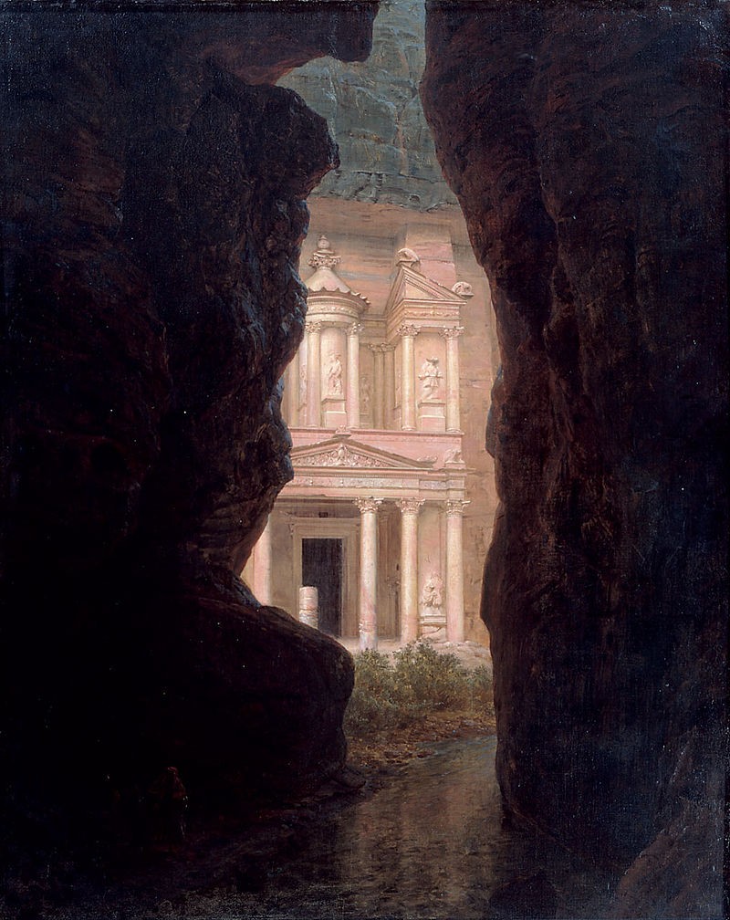El Khasné, Petra by Frederic Edwin Church