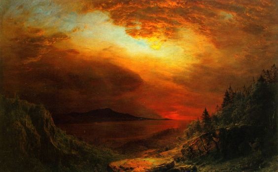 Twilight, Mount Desert Island, Maine by Frederic Edwin Church