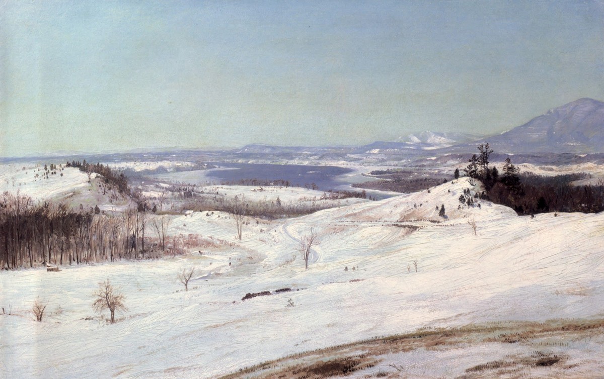 View of Olana in the Snow by Frederic Edwin Church