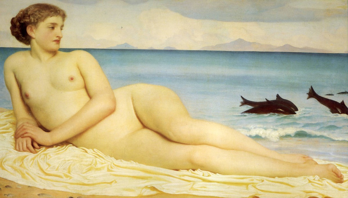 Actaea, the Nymph of the Shore by Frederic Leighton