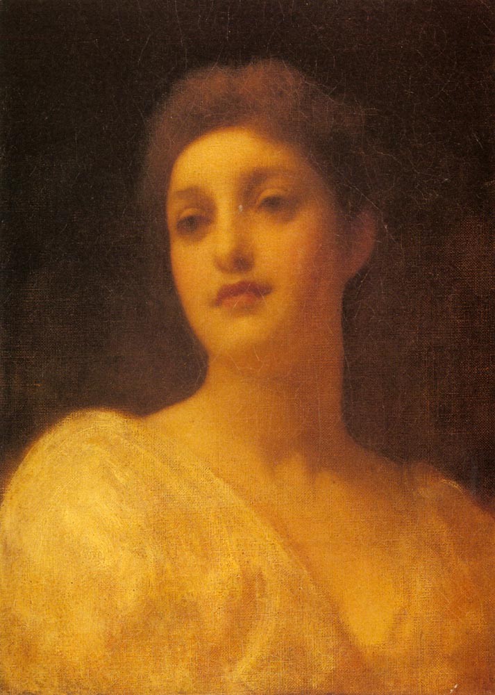 The Head Of A Girl by Frederic Leighton
