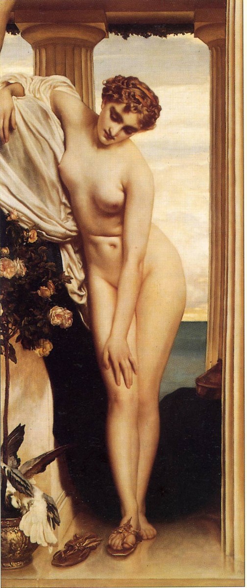 Venus Disrobing For The Bath by Frederic Leighton