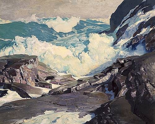 Crashing Seas by Frederick Judd Waugh