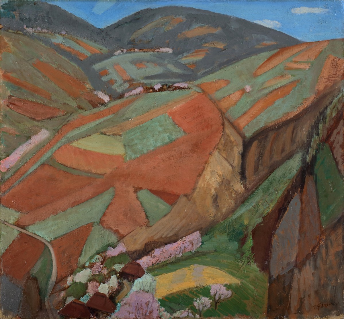 Highly Cultivated Hills by Fujishima Takeji