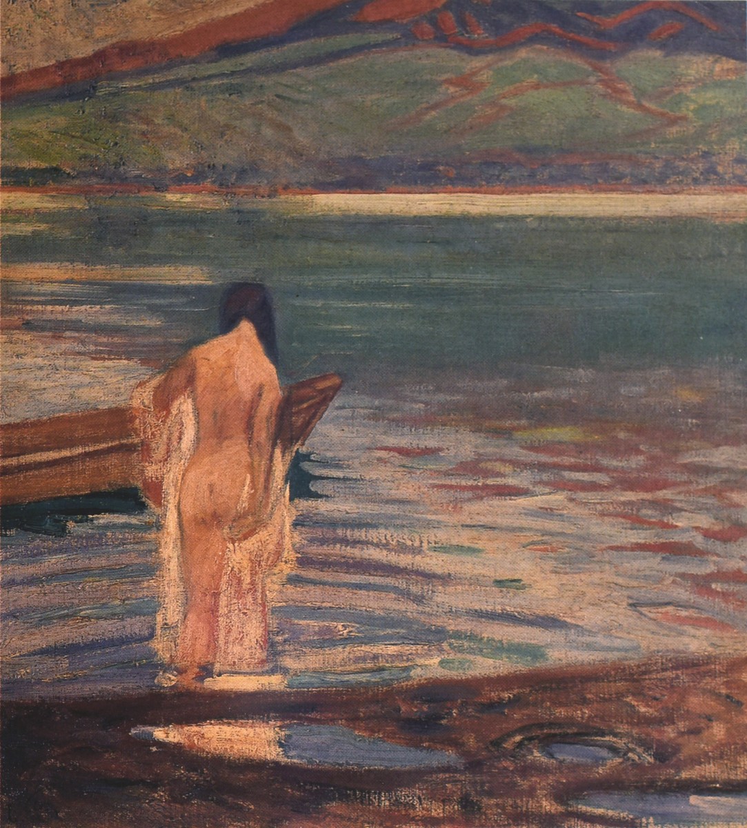 Nude by the Lake by Fujishima Takeji