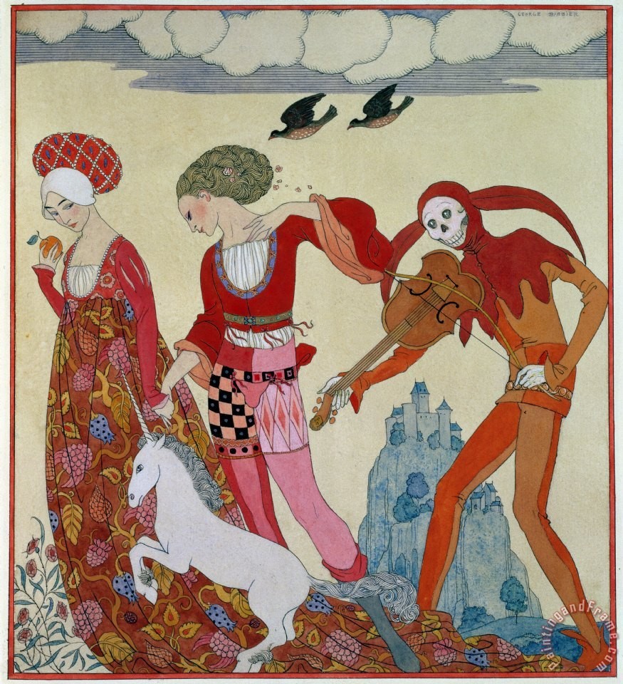 Love, Desire, and Death by George Barbier