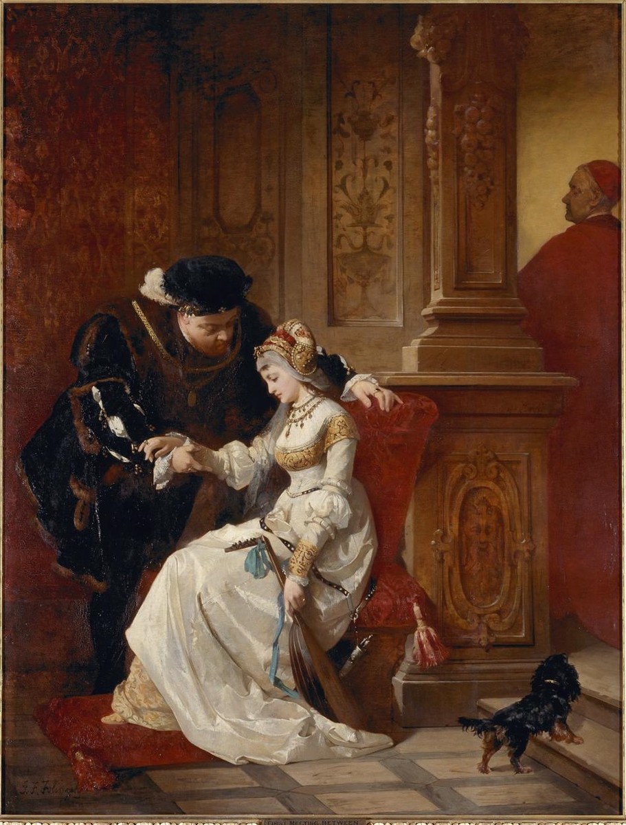 First Meeting Between Henry VIII and Anne Boleyn by George Folingsby
