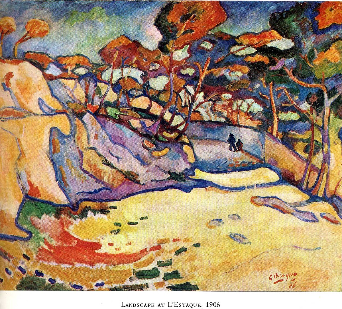 Estaque, the harbour by Georges Braque