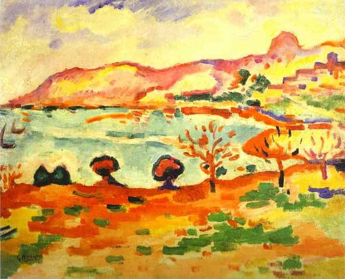 Landscape of Estaque by Georges Braque
