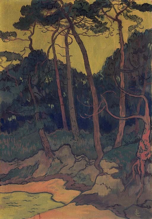 Pines on the shore by Georges Lacombe