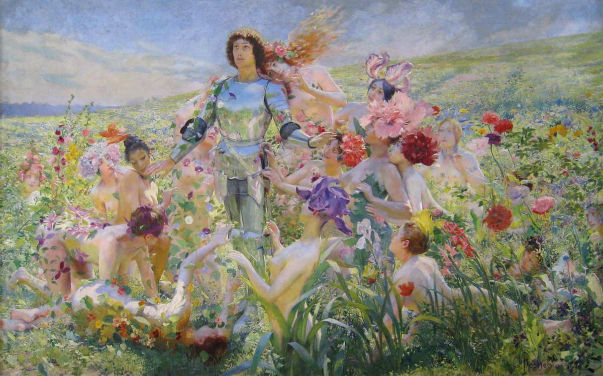 Knight of the Flowers by Georges Rochegrosse