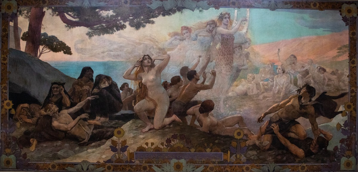 Le Chant Des Muses Éveille L'âme Humaine by Georges Rochegrosse