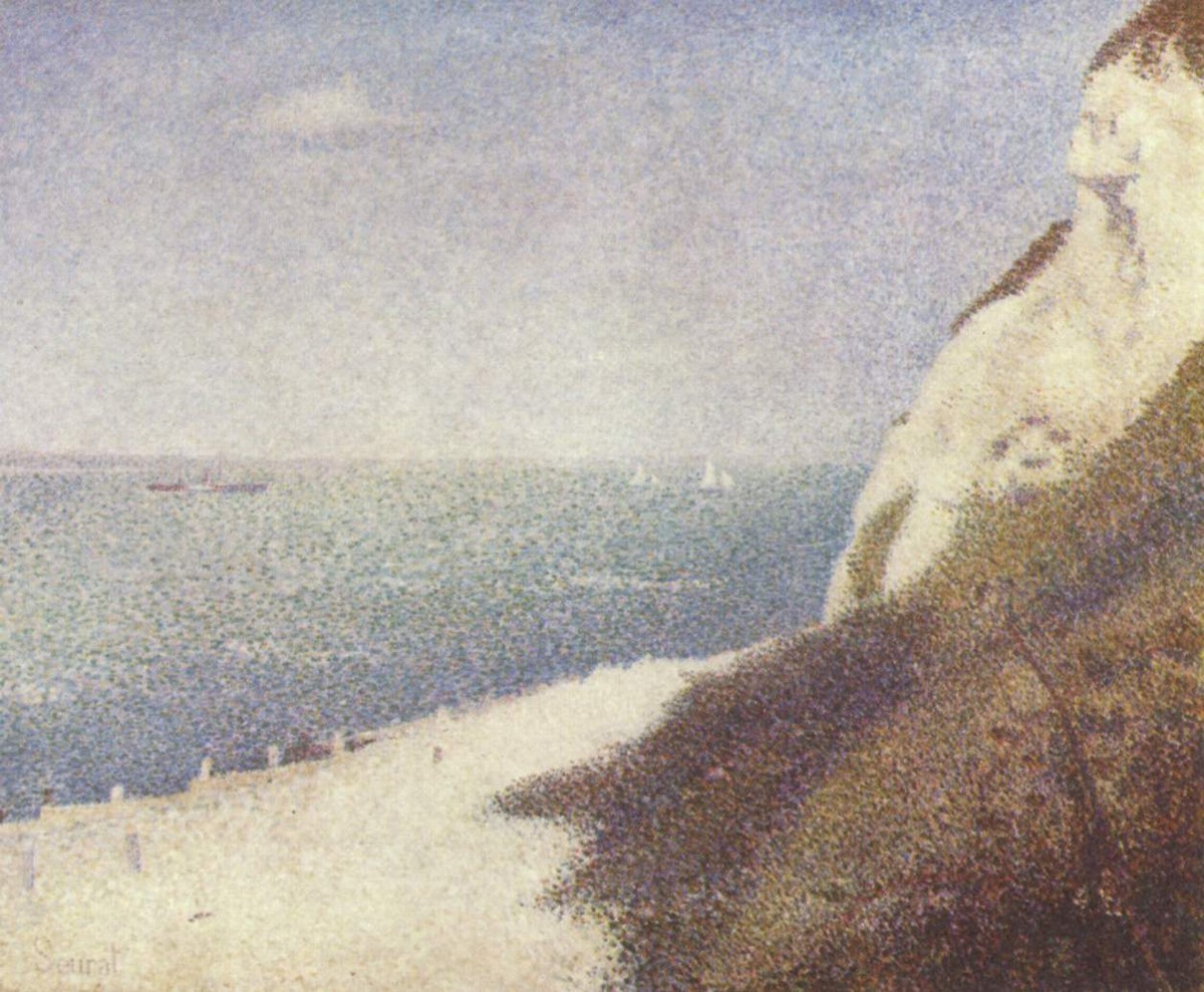 Beach at Bas Butin, Honfleur by Georges Seurat