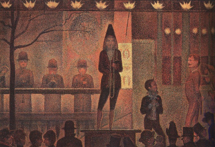 Circus Sideshow by Georges Seurat