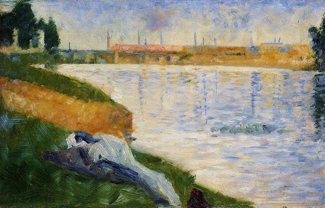 Clothes on the Grass by Georges Seurat