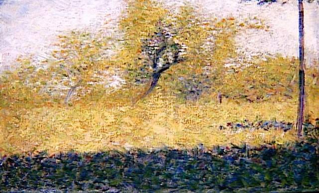Edge of Wood, Springtime by Georges Seurat
