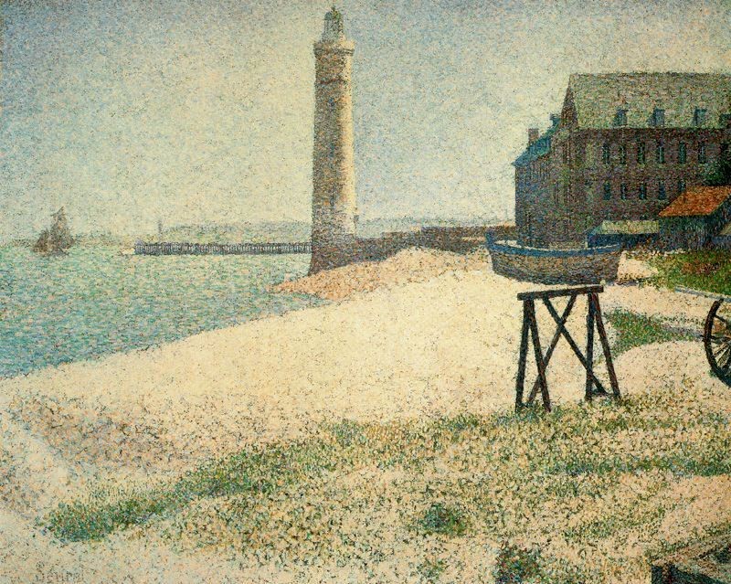 Hospice and Lighthouse, Honfleur by Georges Seurat