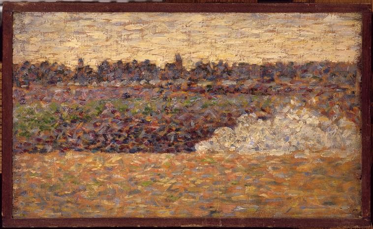 Landscape at Grandcamp by Georges Seurat