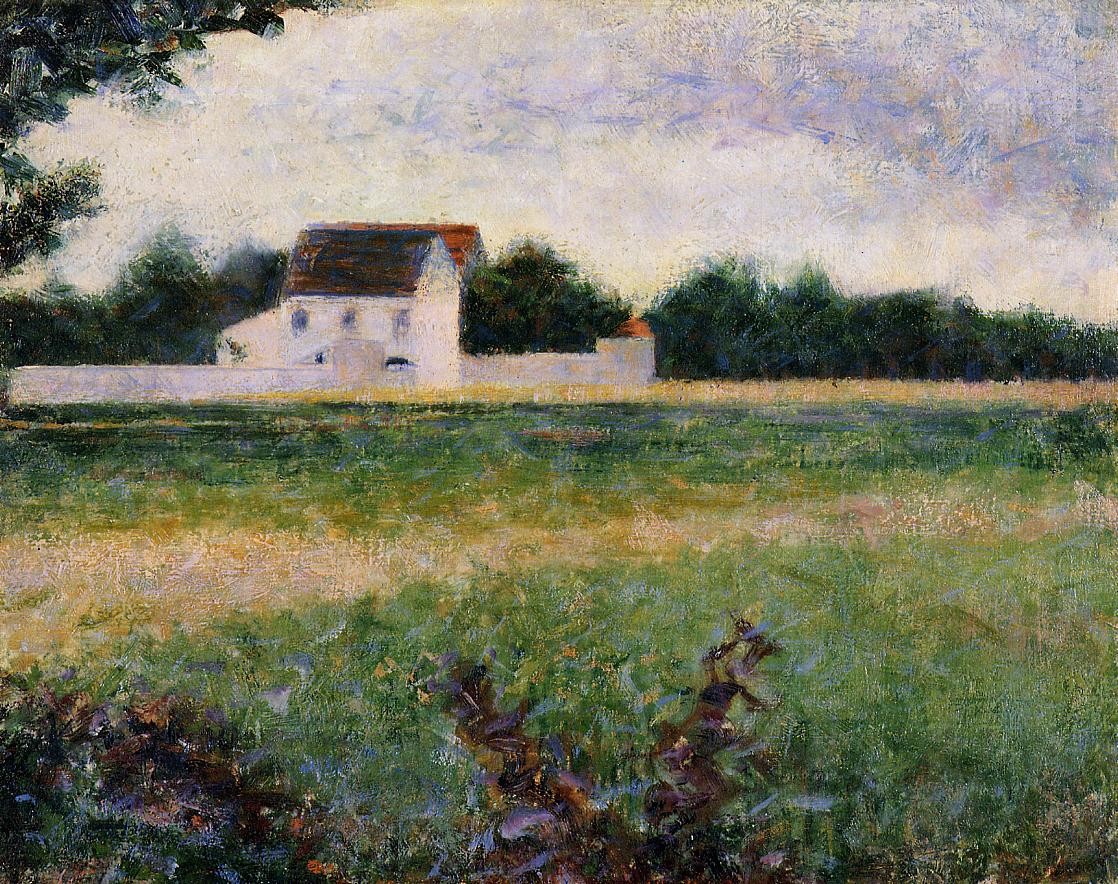 Landscape in the Ile-de-France by Georges Seurat
