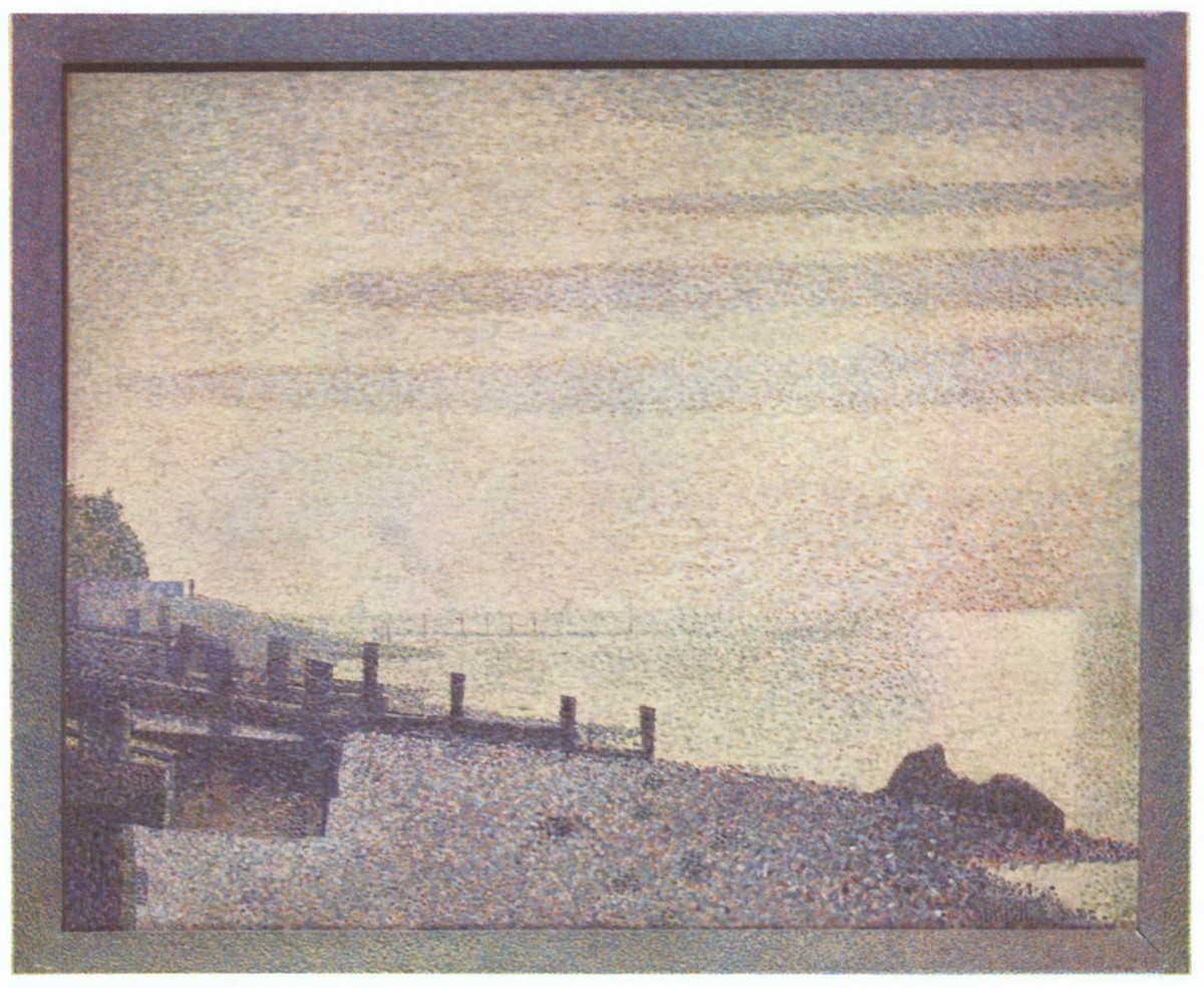 Mouth of the Seine at Honfleur, evening by Georges Seurat