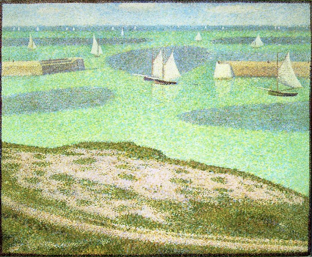 Port-en-Bessin Entrance to the Harbor by Georges Seurat