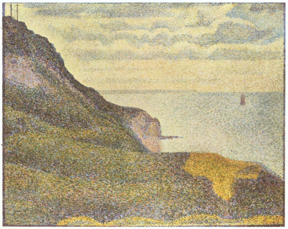 Port-en-Bessin, the Semaphore and Cliffs by Georges Seurat