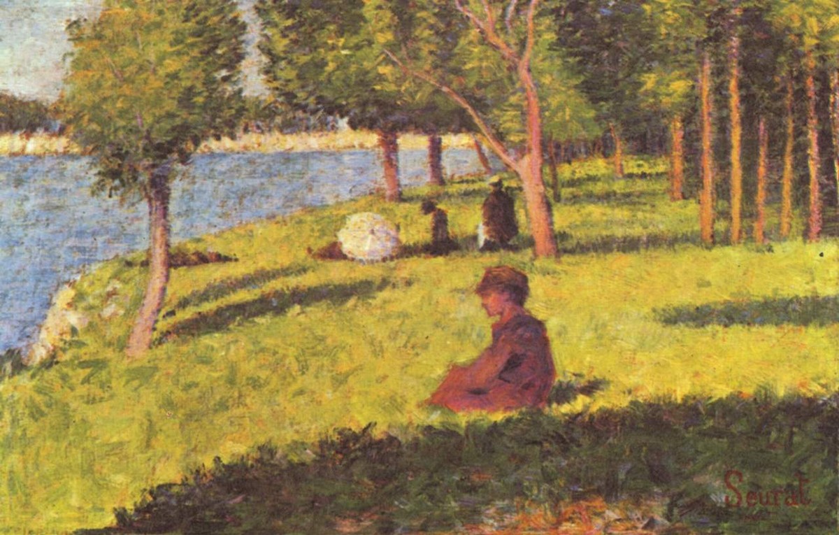 Seated figures by Georges Seurat