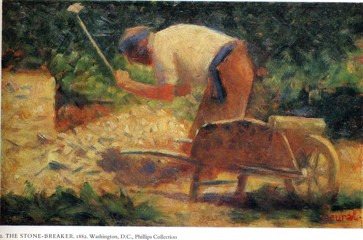 Stone Breaker and Wheelbarrow, Le Raincy by Georges Seurat