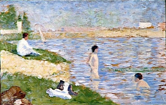 Study for "Bathers at Asnieres" by Georges Seurat