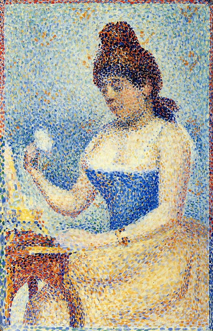Study for "Young Woman Powdering Herself" by Georges Seurat