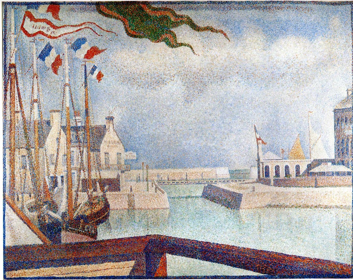 Sunday at Port-en-Bessin by Georges Seurat
