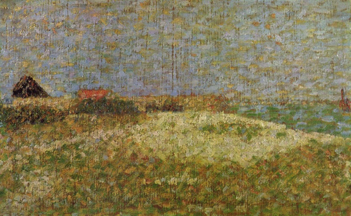 The away Samson in Grandcamp by Georges Seurat