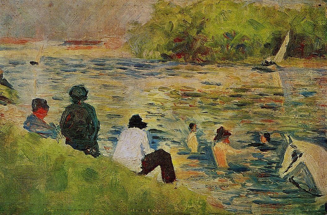 The Bank of the Seine by Georges Seurat