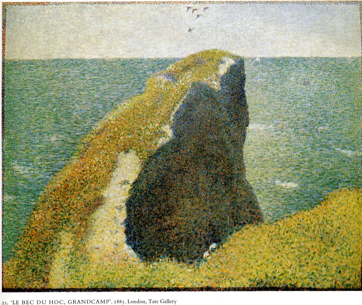 The Bec du Hoc, Grandcamp by Georges Seurat