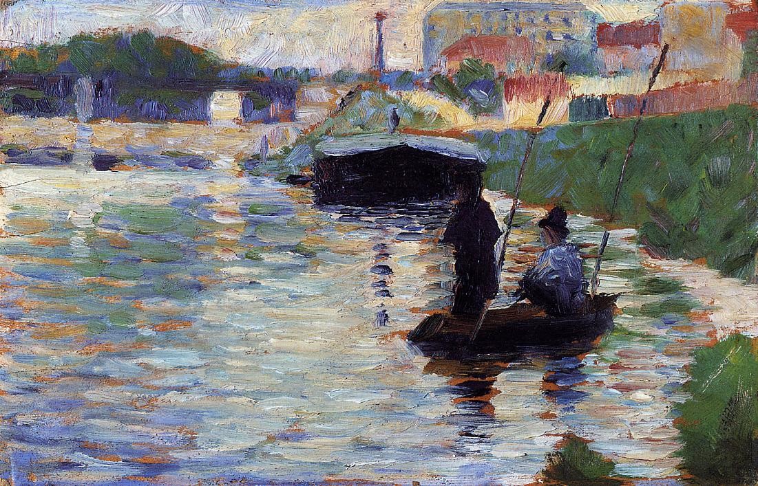 The Bridge - View of the Seine by Georges Seurat