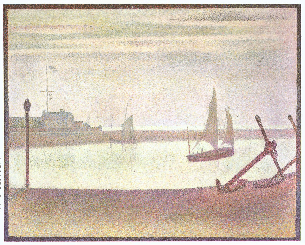 The Channel at Gravelines, Evening by Georges Seurat