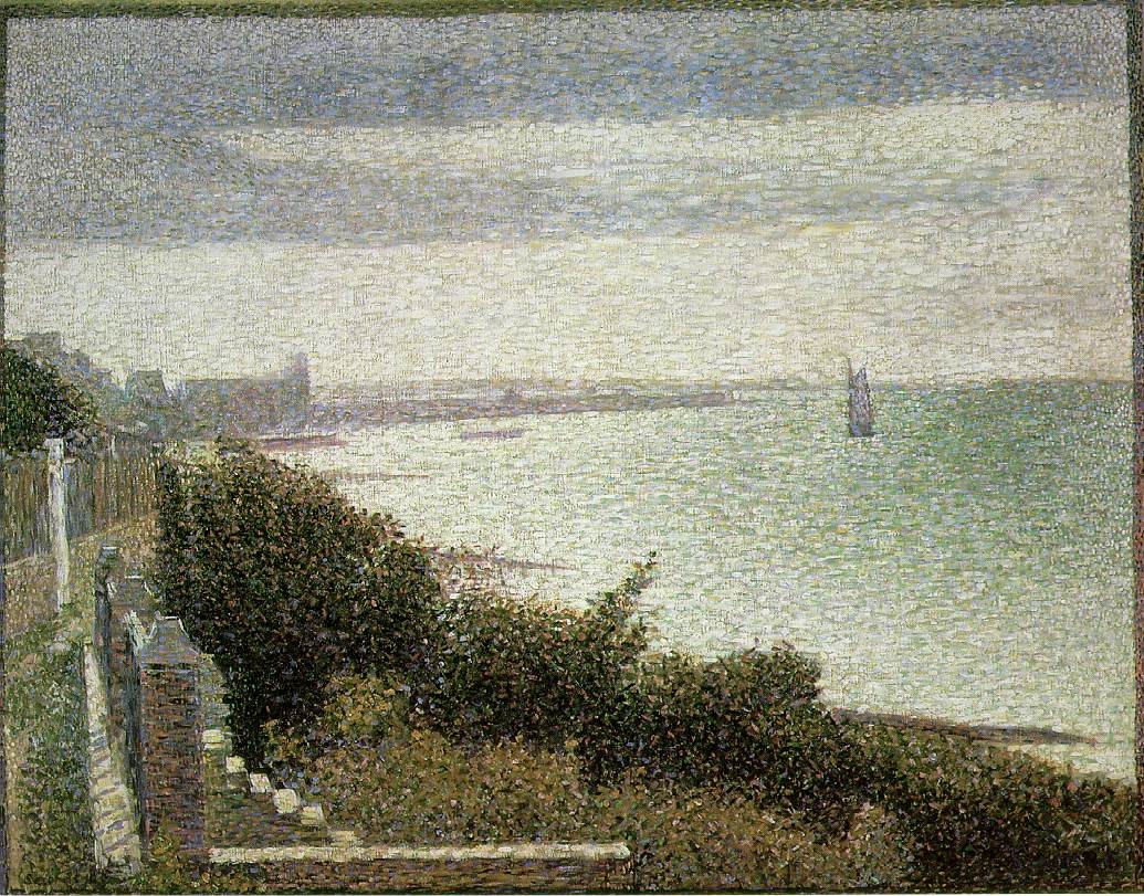 The English Channel at Grandcamp by Georges Seurat