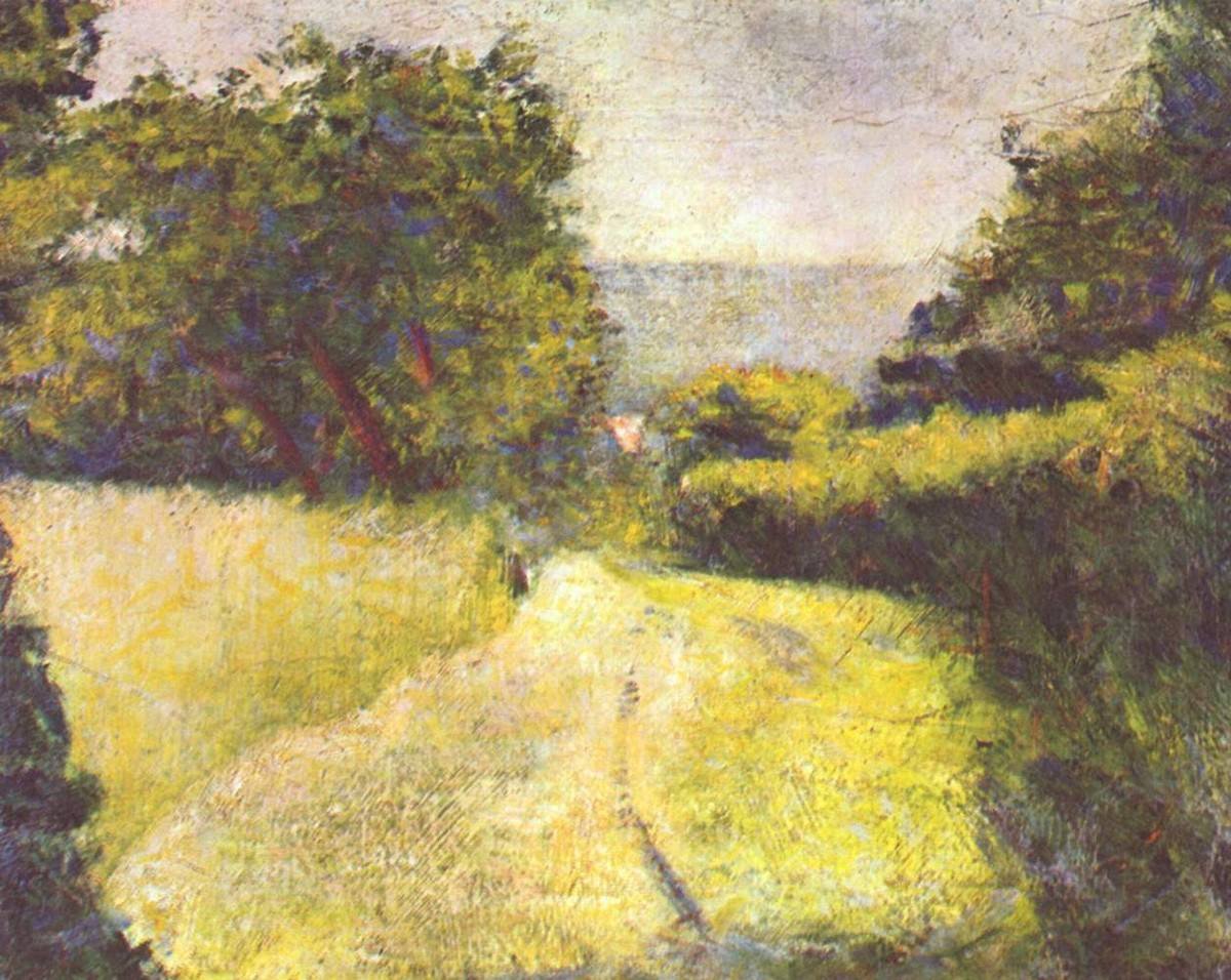 The Hollow Way by Georges Seurat