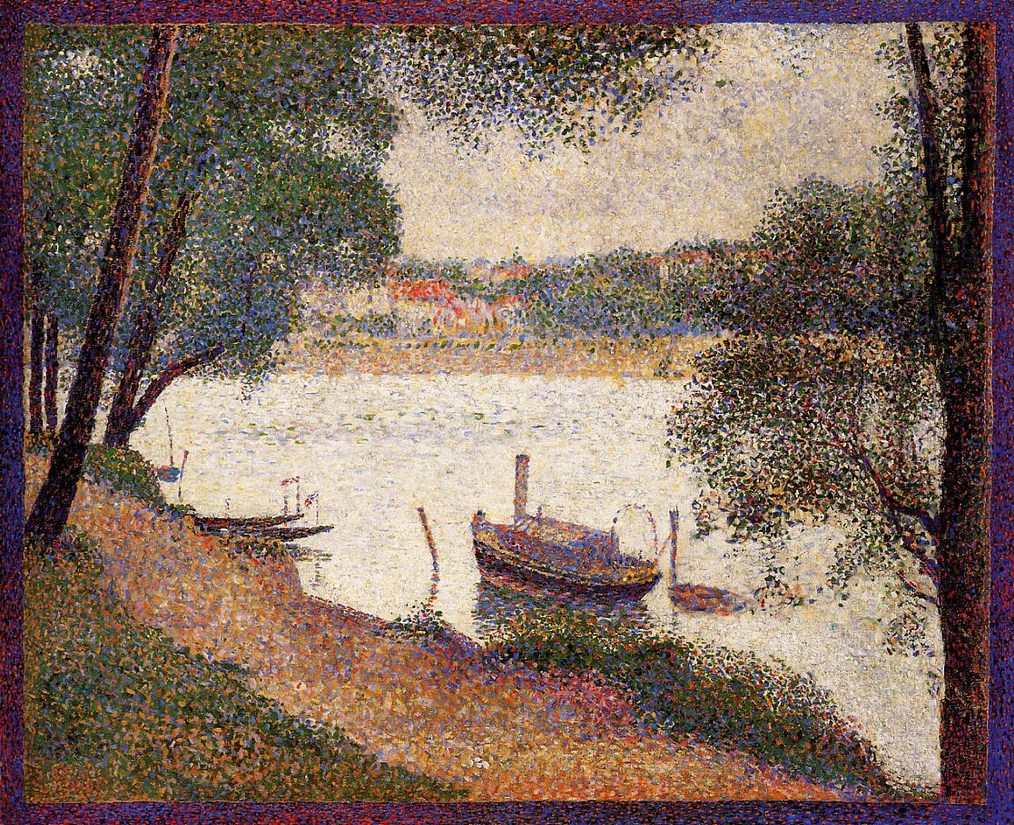 The Seine at La Grande Jatte in the Spring by Georges Seurat