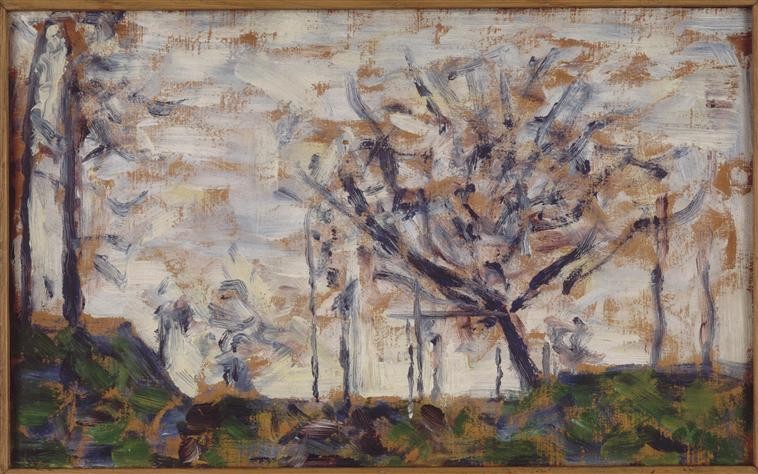 Trees, winter by Georges Seurat